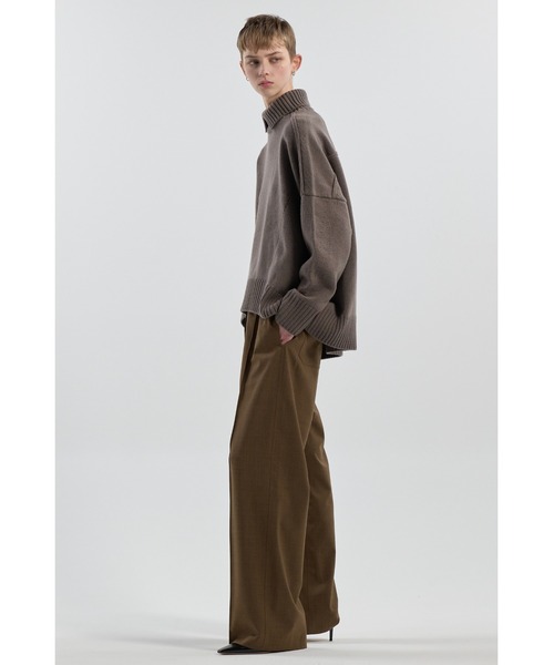 CINOH(チノ)の「TWILL RELAXED PANTS(その他パンツ・レディース・ブラック/グレー/カーキ・38/36)」の12枚目の写真