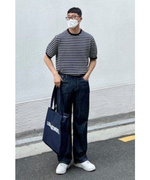 LENGAGEMENT（ランガージュマン）の「ストーリー ロゴ デニム ショッパーバッグ [ブルー]（エコバッグ/サブバッグ・レディース・その他・FREE）」の8枚目の写真
