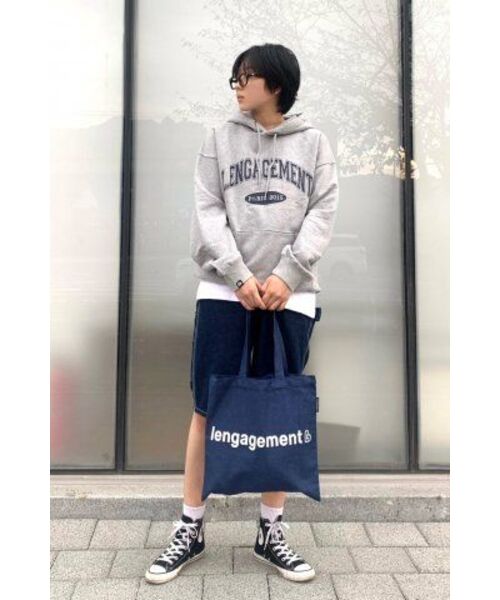 LENGAGEMENT（ランガージュマン）の「ストーリー ロゴ デニム ショッパーバッグ [ブルー]（エコバッグ/サブバッグ・レディース・その他・FREE）」の11枚目の写真