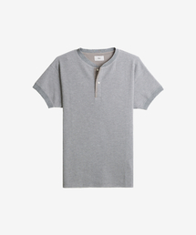 HEYSTE（ヘイスト）の「オリジナルサーマルニットヘンリーティー グレー（Tシャツ/カットソー）」