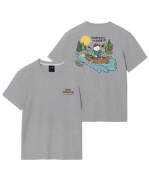 リバー パドリング バックプリント グラフィック 半袖Tシャツ