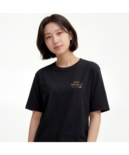OKSTAR(オクスター)の「リバー パドリング バックプリント グラフィック 半袖Tシャツ(Tシャツ/カットソー・メンズ・ホワイト/ブラック/グレー/ライトグレー/ダークグレー・4XL/3XL/2XL/X-LARGE/LARGE/MEDIUM/SMALL)」の2枚目の写真