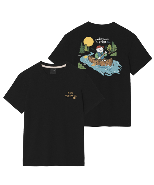 OKSTAR(オクスター)の「リバー パドリング バックプリント グラフィック 半袖Tシャツ(Tシャツ/カットソー・メンズ・ホワイト/ブラック/グレー/ライトグレー/ダークグレー・4XL/3XL/2XL/X-LARGE/LARGE/MEDIUM/SMALL)」の9枚目の写真