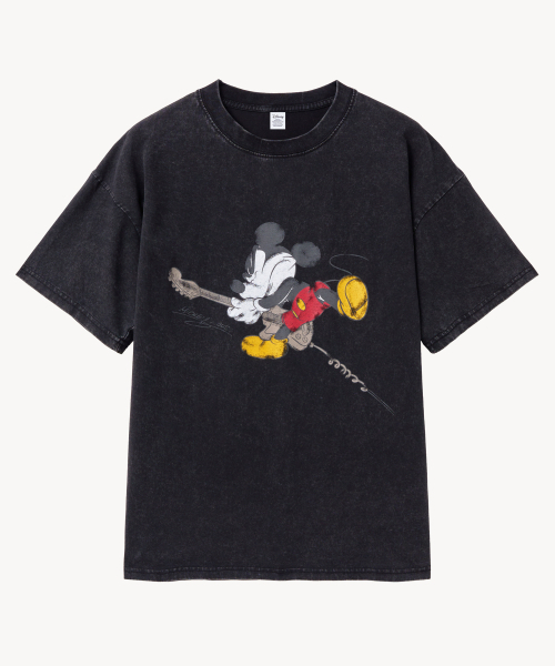 VTWO(ブイツー)の「ヴィンテージウォッシングロッカー_ミッキー_ Tシャツ (ブラック)(Tシャツ/カットソー・レディース・その他・LARGE/MEDIUM)」の2枚目の写真