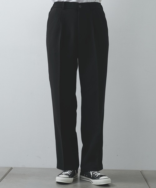 N.HOOLYWOOD(N.ハリウッド)の「【N.HOOLYWOOD】1TUCK PANTS(スラックス・メンズ・ブラック/グレー・36/40/38)」の2枚目の写真
