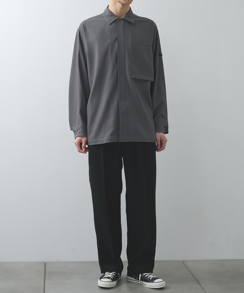 N.HOOLYWOOD(N.ハリウッド)の「【N.HOOLYWOOD】1TUCK PANTS(スラックス・メンズ・ブラック/グレー・36/40/38)」の3枚目の写真