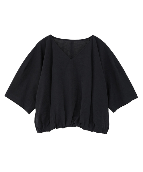 Liesse(リエス)の「Vネックバルーンショートブラウス(セットアップ可)(シャツ/ブラウス・レディース・アイボリー/ブラック・FREE)」の20枚目の写真