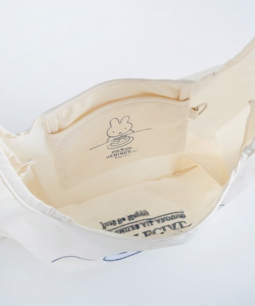 Dick Bruna(ディックブルーナ)の「Dick Bruna ストラップ付ショッパーバッグ <バースデー>(トートバッグ・レディース・グレー系その他/ホワイト系その他・FREE)」の9枚目の写真