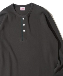 【Healthknit】Thermal King Raschel Honeycomd Henleyneck L/S / ハニカム ヘンリーネック ロングスリーブTシャツ