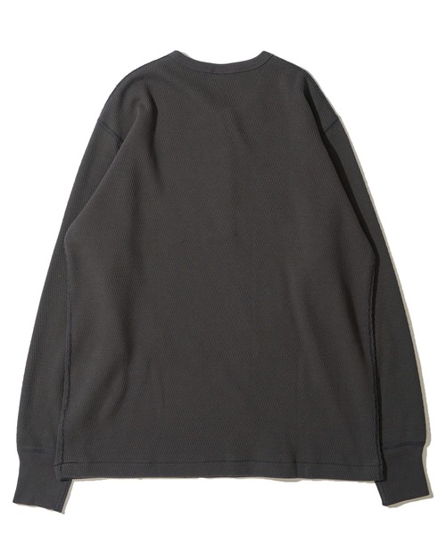 Healthknit(ヘルスニット)の「【Healthknit】Thermal King Raschel Honeycomd Henleyneck L/S / ハニカム ヘンリーネック ロングスリーブTシャツ(Tシャツ/カットソー・メンズ・チャコールグレー/ダークパープル/ナチュラル・MEDIUM/X-LARGE/LARGE)」の5枚目の写真