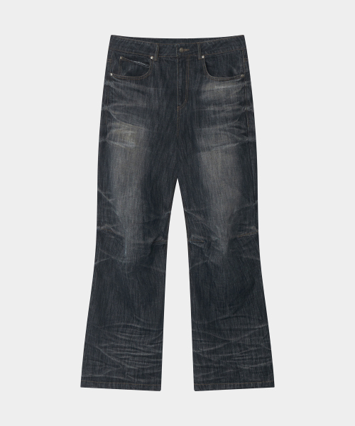 WORLDDILEMA(ワールドジレンマ)の「INDIGO SLUB THUNDER WASHING DENIM PANTS(デニムパンツ・レディース・インディゴブルー・55/82)」の8枚目の写真