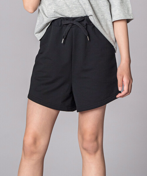 ZIDDY（ジディ）の「オフショルダー半袖Tシャツ＆パンツセット(130~160cm)（セットアップ・キッズ・ブラック/グレー・130cm/140cm/FREE/150cm）」の6枚目の写真