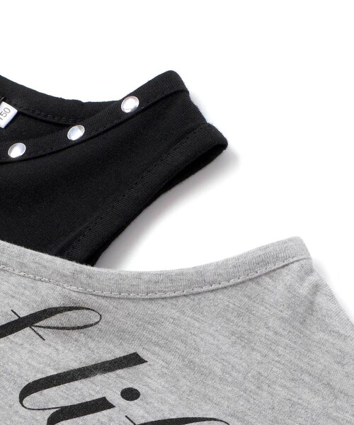 ZIDDY（ジディ）の「オフショルダー半袖Tシャツ＆パンツセット(130~160cm)（セットアップ・キッズ・ブラック/グレー・130cm/140cm/FREE/150cm）」の20枚目の写真