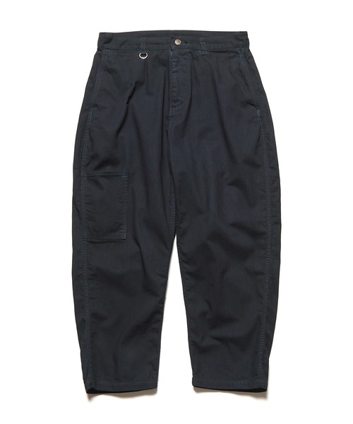 SOPHNET.(ソフネット)の「DAMAGED WIDE CROPPED PANTS(その他パンツ・メンズ・ブルー/ブラック/カーキ・3)」の1枚目の写真