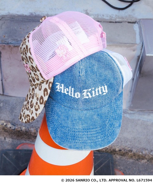 ANAP GiRL(アナップガール)の「ANAPGIRL×HELLOKITTYメッシュキャップ(キャップ・キッズ・ベージュ/ライトブルー・F)」の18枚目の写真