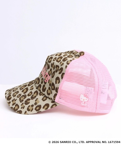 ANAP GiRL(アナップガール)の「ANAPGIRL×HELLOKITTYメッシュキャップ(キャップ・キッズ・ベージュ/ライトブルー・F)」の4枚目の写真
