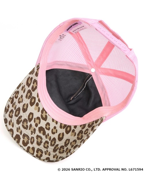 ANAP GiRL(アナップガール)の「ANAPGIRL×HELLOKITTYメッシュキャップ(キャップ・キッズ・ベージュ/ライトブルー・F)」の5枚目の写真