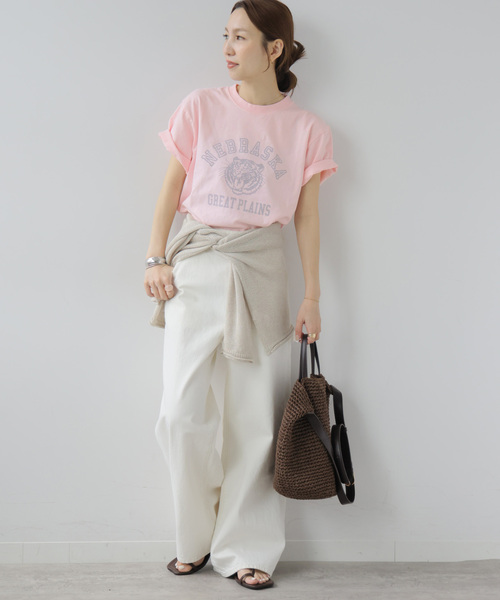 JOURNAL STANDARD relume(ジャーナルスタンダード レリューム)の「《WEB・一部店舗限定》 別注【GULFCOAST SPORTSWEAR】S/S Tシャツ(Tシャツ/カットソー・レディース・ネイビー/ピンク/アイボリー・FREE)」の22枚目の写真