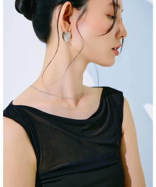 kiehtova（キエトヴァ）の「【kiehtova】SHEER SWITCH TOPS/シアースイッチトップス（タンクトップ・レディース・ライトグレー/ブラック/ブラウン・FREE）」の5枚目の写真