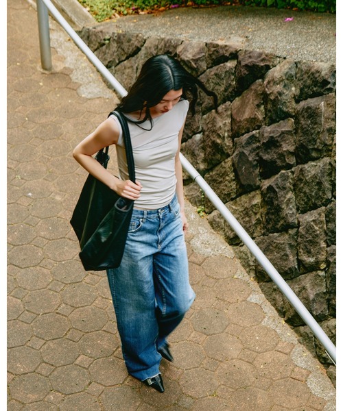 kiehtova（キエトヴァ）の「【kiehtova】SHEER SWITCH TOPS/シアースイッチトップス（タンクトップ・レディース・ライトグレー/ブラック/ブラウン・FREE）」の17枚目の写真