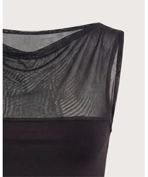 kiehtova（キエトヴァ）の「【kiehtova】SHEER SWITCH TOPS/シアースイッチトップス（タンクトップ・レディース・ライトグレー/ブラック/ブラウン・FREE）」の20枚目の写真