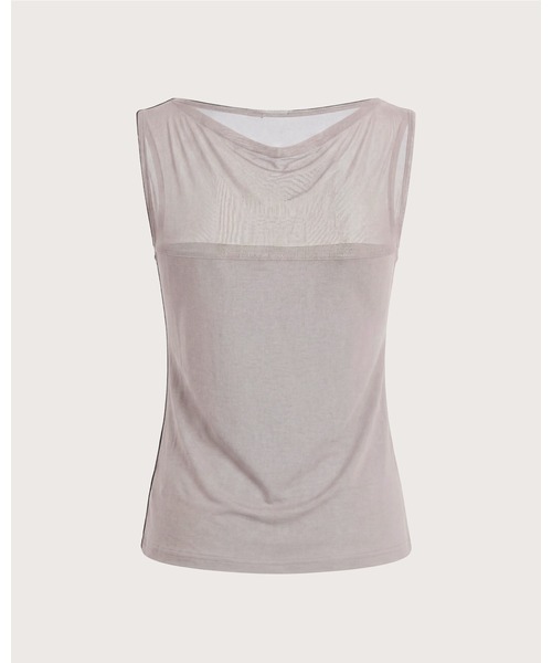 kiehtova（キエトヴァ）の「【kiehtova】SHEER SWITCH TOPS/シアースイッチトップス（タンクトップ・レディース・ライトグレー/ブラック/ブラウン・FREE）」の13枚目の写真