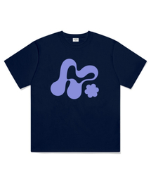 MORF ビッグシンボルオーバーサイズ半袖Tシャツ ネイビー