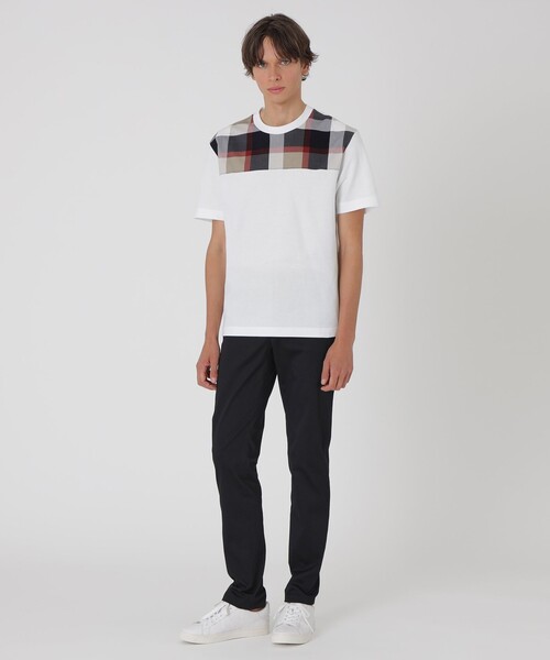 BLACK LABEL CRESTBRIDGE(ブラックレーベル・クレストブリッジ)の「【一部店舗限定】パネルクレストブリッジチェックTシャツ(Tシャツ/カットソー・メンズ・ブラック/オフホワイト・M/L)」の3枚目の写真