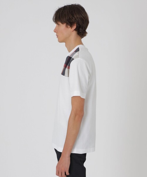 BLACK LABEL CRESTBRIDGE(ブラックレーベル・クレストブリッジ)の「【一部店舗限定】パネルクレストブリッジチェックTシャツ(Tシャツ/カットソー・メンズ・ブラック/オフホワイト・M/L)」の4枚目の写真