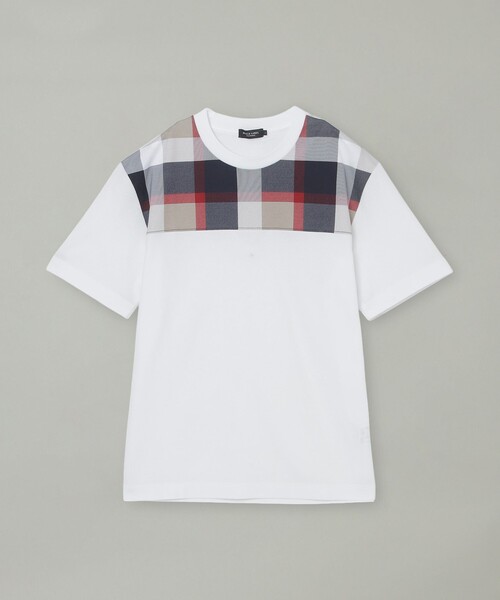 BLACK LABEL CRESTBRIDGE(ブラックレーベル・クレストブリッジ)の「【一部店舗限定】パネルクレストブリッジチェックTシャツ(Tシャツ/カットソー・メンズ・ブラック/オフホワイト・M/L)」の6枚目の写真