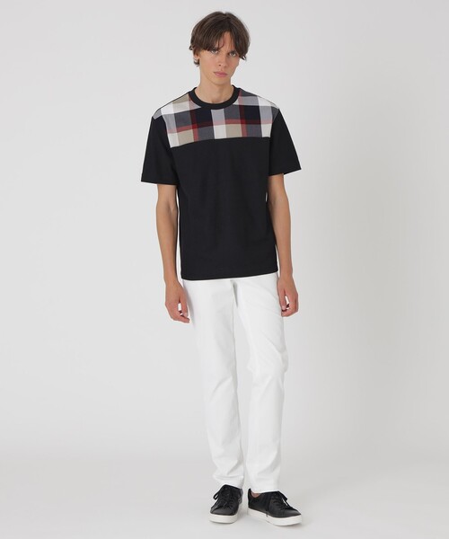 BLACK LABEL CRESTBRIDGE(ブラックレーベル・クレストブリッジ)の「【一部店舗限定】パネルクレストブリッジチェックTシャツ(Tシャツ/カットソー・メンズ・ブラック/オフホワイト・M/L)」の7枚目の写真