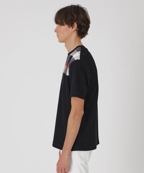 BLACK LABEL CRESTBRIDGE(ブラックレーベル・クレストブリッジ)の「【一部店舗限定】パネルクレストブリッジチェックTシャツ(Tシャツ/カットソー・メンズ・ブラック/オフホワイト・M/L)」の8枚目の写真