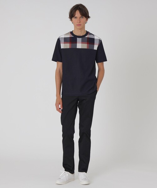 BLACK LABEL CRESTBRIDGE(ブラックレーベル・クレストブリッジ)の「【一部店舗限定】パネルクレストブリッジチェックTシャツ(Tシャツ/カットソー・メンズ・ブラック/オフホワイト・M/L)」の11枚目の写真