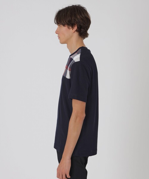 BLACK LABEL CRESTBRIDGE(ブラックレーベル・クレストブリッジ)の「【一部店舗限定】パネルクレストブリッジチェックTシャツ(Tシャツ/カットソー・メンズ・ブラック/オフホワイト・M/L)」の12枚目の写真