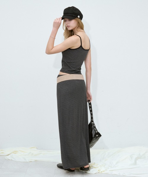 Rohwel(ローウェル)の「Border Stretch Camisole / ボーダーストレッチキャミソール(キャミソール・レディース・ブラック/グレー/ブラウン・FREE)」の13枚目の写真