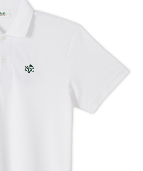 Pacific GOLF CLUB（パシフィックゴルフクラブ）の「PGC SCRIPT 73 POLO S/SS（ポロシャツ・レディース・ライトブルー/ヘザーチャコール/ホワイト・S/XS）」の5枚目の写真