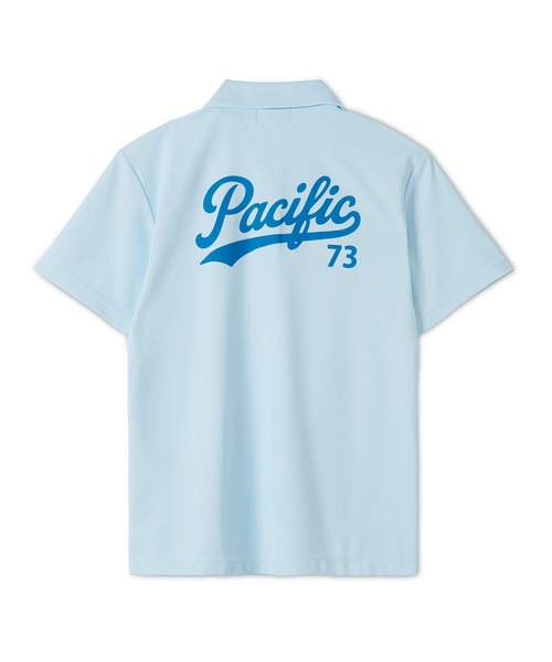 Pacific GOLF CLUB（パシフィックゴルフクラブ）の「PGC SCRIPT 73 POLO S/SS（ポロシャツ・レディース・ライトブルー/ヘザーチャコール/ホワイト・S/XS）」の9枚目の写真