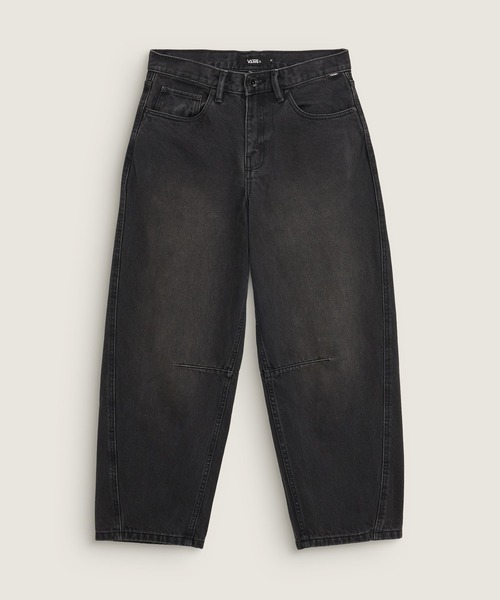 VANS(バンズ)の「ウィメンズ チェック5 バレルデニムパンツ / Check 5 Mid Rise Barrel Washed VN000XFYEMQ1(デニムパンツ・レディース・スミクロ・28inch/25inch/26inch/27inch)」の1枚目の写真