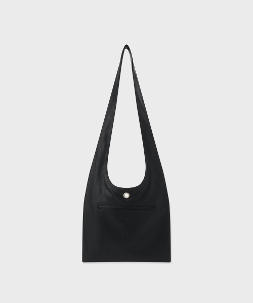 SUNLIT（サンリット）の「レザー2ポケットフラットバッグセット（ブラック）（メッセンジャーバッグ・レディース・その他・FREE）」の3枚目の写真