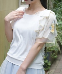接触冷感ダリア刺繍PO