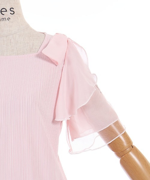 axes femme(アクシーズファム)の「接触冷感ダリア刺繍PO(Tシャツ/カットソー・レディース・ホワイト/ブラック/ピンク・FREE)」の20枚目の写真