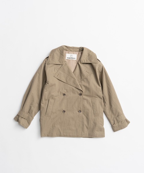 PRANK PROJECT(プランクプロジェクト)の「【2026Autumn Pre-Order】ボックスミドルトレンチコート / Boxy Middle Trench Coat(トレンチコート・レディース・ベージュ・FREE)」の4枚目の写真