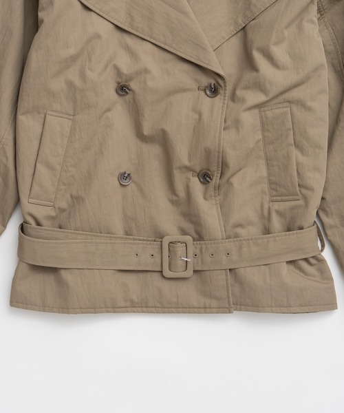 PRANK PROJECT(プランクプロジェクト)の「【2026Autumn Pre-Order】ボックスミドルトレンチコート / Boxy Middle Trench Coat(トレンチコート・レディース・ベージュ・FREE)」の12枚目の写真