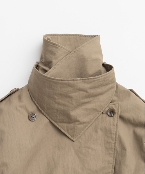 PRANK PROJECT(プランクプロジェクト)の「【2026Autumn Pre-Order】ボックスミドルトレンチコート / Boxy Middle Trench Coat(トレンチコート・レディース・ベージュ・FREE)」の8枚目の写真