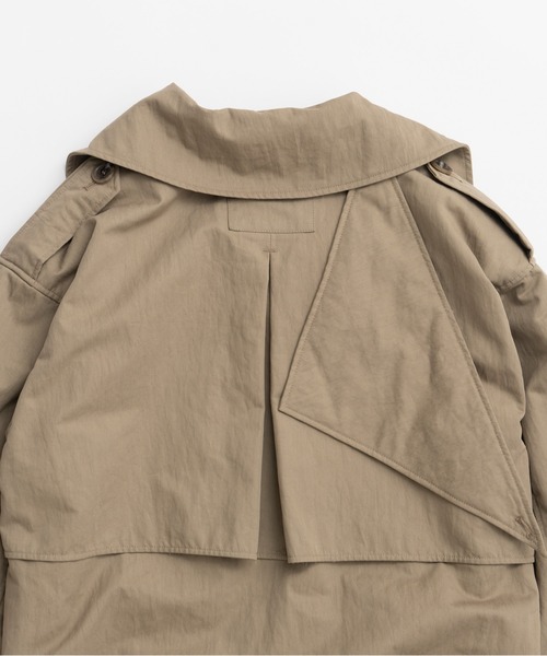 PRANK PROJECT(プランクプロジェクト)の「【2026Autumn Pre-Order】ボックスミドルトレンチコート / Boxy Middle Trench Coat(トレンチコート・レディース・ベージュ・FREE)」の9枚目の写真