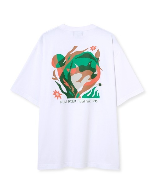Barbour(バブアー)の「《Barbour × FUJI ROCK》Tシャツ(Tシャツ/カットソー・メンズ・ホワイト/ブラック・X-SMALL/MEDIUM/SMALL/LARGE/X-LARGE)」の2枚目の写真