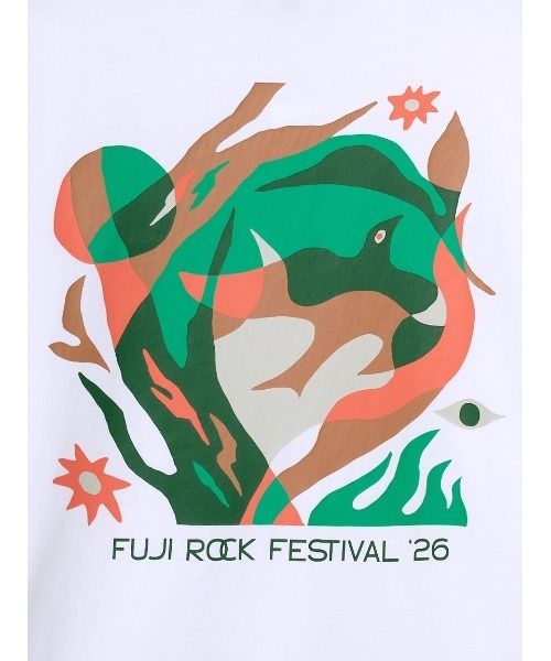 Barbour(バブアー)の「《Barbour × FUJI ROCK》Tシャツ(Tシャツ/カットソー・メンズ・ホワイト/ブラック・X-SMALL/MEDIUM/SMALL/LARGE/X-LARGE)」の5枚目の写真
