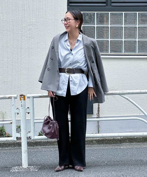 NOLLEY’S Sophi(ノーリーズソフィ)の「【NOLLEY’S mgr.松葉別注・一部WEB限定色】《セットアップ》ツイルバイヤス洗練美脚パンツ(その他パンツ・レディース・ブラック/ネイビー/ブラウン/ベージュ・36/34/39/38)」の11枚目の写真