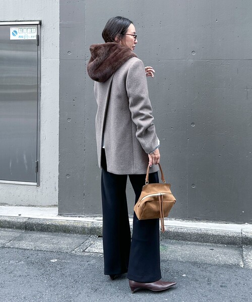 NOLLEY’S Sophi(ノーリーズソフィ)の「【NOLLEY’S mgr.松葉別注・一部WEB限定色】《セットアップ》ツイルバイヤス洗練美脚パンツ(その他パンツ・レディース・ブラック/ネイビー/ブラウン/ベージュ・36/34/39/38)」の14枚目の写真