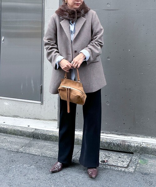 NOLLEY’S Sophi(ノーリーズソフィ)の「【NOLLEY’S mgr.松葉別注・一部WEB限定色】《セットアップ》ツイルバイヤス洗練美脚パンツ(その他パンツ・レディース・ブラック/ネイビー/ブラウン/ベージュ・36/34/39/38)」の15枚目の写真